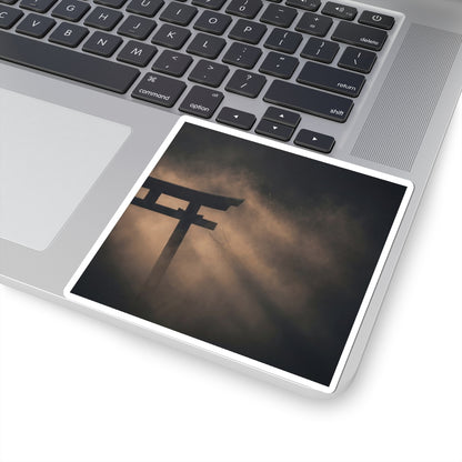 Bold Torii Gate Sticker - Shadow Zen Dark Japandi