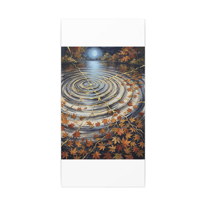 Moonlight Water Ripple Canvas Art - Kintsugi Fukinsei