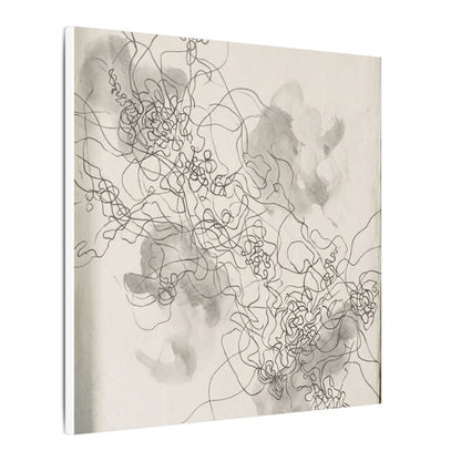 Shadow Play Spring Canvas Art | Dark Japandi Sophisticated Design