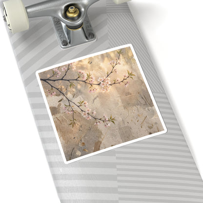 Cherry Blossom Sticker | Summer Japandi Texture Art