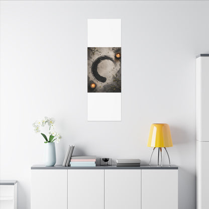 Candlelight Ink Brushstroke Canvas Art - Zen Ma