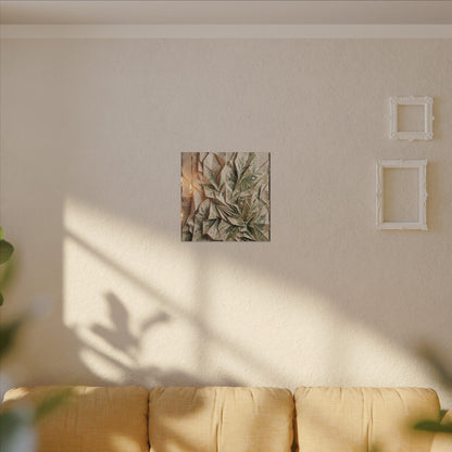 Japandi Paper Fold in Candlelight | Texture Canvas Art