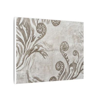 Japandi Fern Unfurling in Overcast | Japanese Pattern Canvas Art