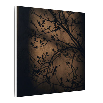 Dark Japandi Shadow Play in Golden Hour | Shadow Zen Canvas Art
