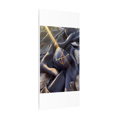 Winter Silk Drape Gold Repair Canvas Art | Artful Decor