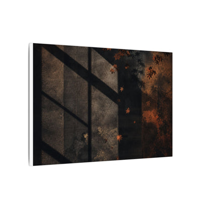 Sophisticated Shadow Play Canvas Art - Dark Texture Dark Japandi