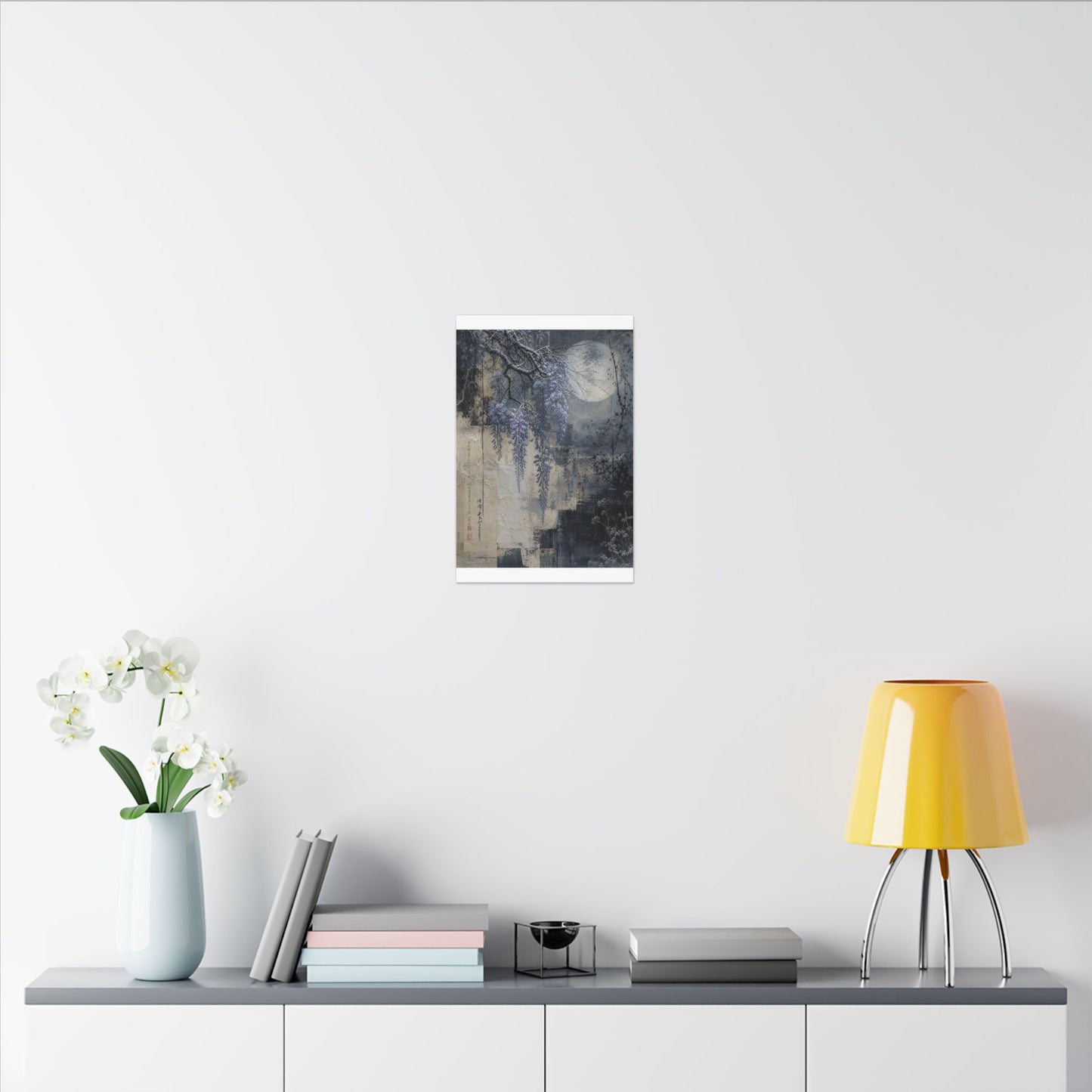 Winter Wisteria Texture Canvas Art | Elegant Decor