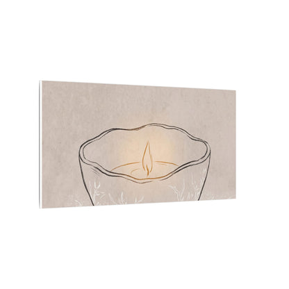Ceramic Bowl Minimal Line Canvas Art | Neutral Japandi Art