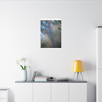 Spring Incense Smoke Japanese Pattern Canvas Art | Neutral Decor