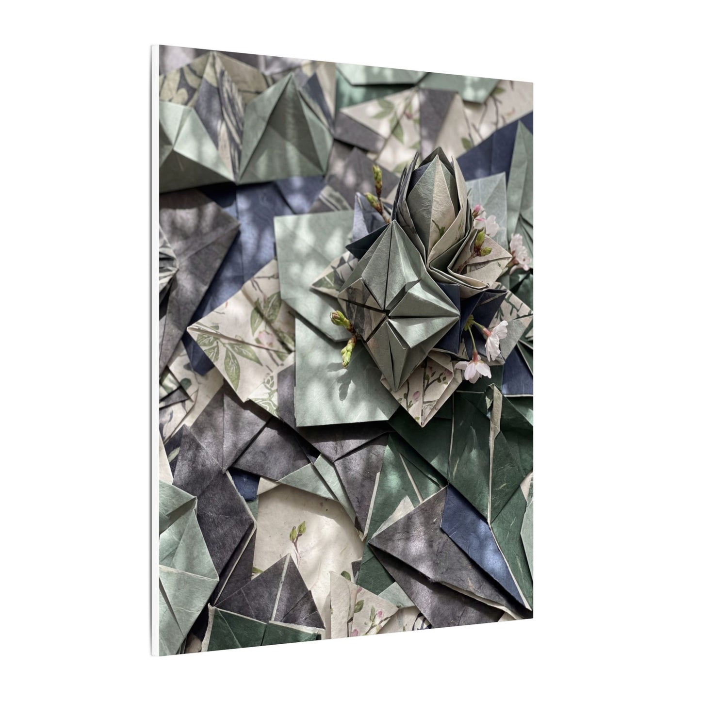 Shibui Paper Fold Canvas Art - Japandi Japanese Pattern