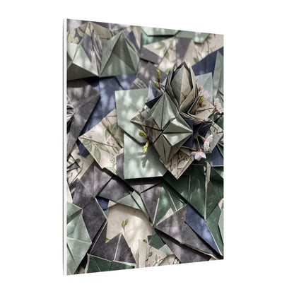 Shibui Paper Fold Canvas Art - Japandi Japanese Pattern