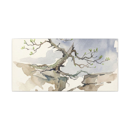 Moonlight Pine Tree Canvas Art - Japandi Ma