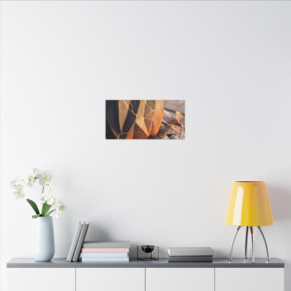 Paper Fold Gold Repair Canvas Art | Philosophical Kintsugi Art