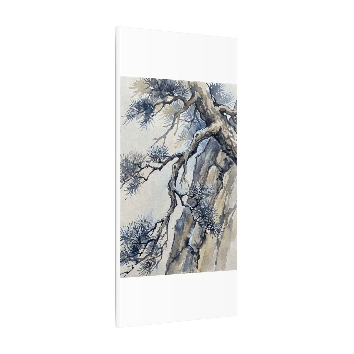 Moonlight Pine Tree Canvas Art - Japandi Seijaku