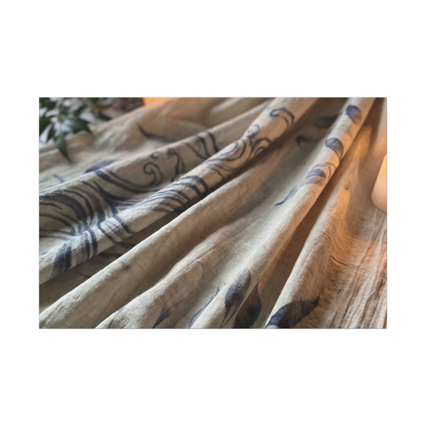Fukinsei Silk Drape Canvas Art - Japandi Japanese Pattern Art Print