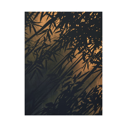 Sophisticated Shadow Play Canvas Art - Shadow Zen Dark Japandi