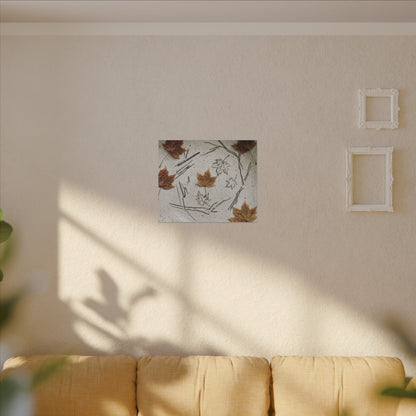 Ceramic Bowl Autumn Canvas Art | Japandi Elegant Design