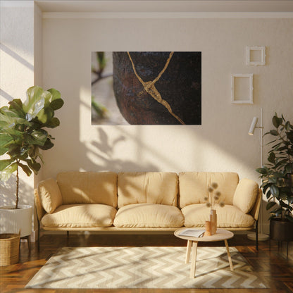 Dawn Tea Ceremony Canvas Art - Kintsugi Mono No Aware