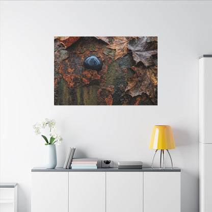 Datsuzoku Rust Patina Canvas Art - Dark Japandi Moody Minimal