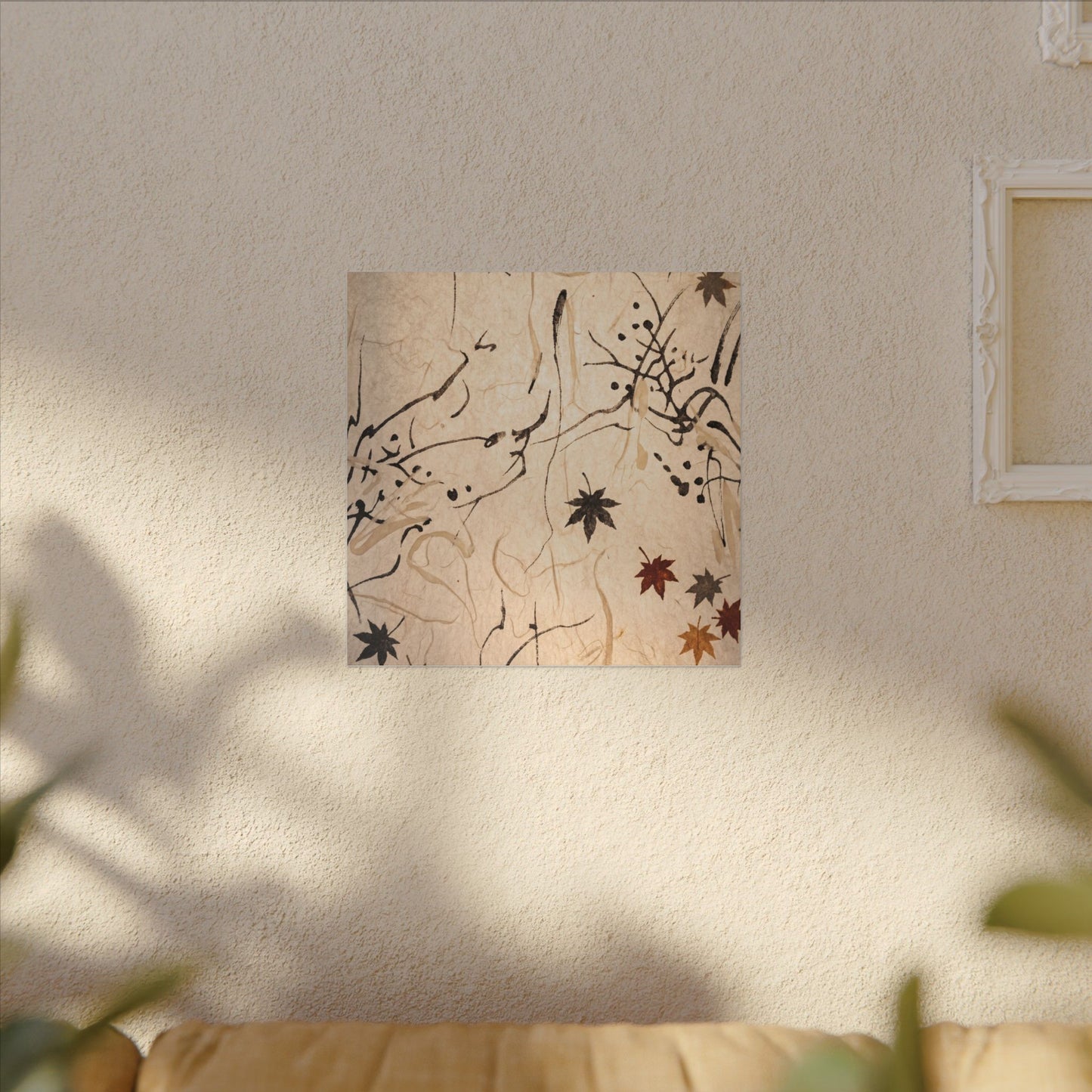 Golden Hour Shoji Screen Canvas Art - Japandi Fukinsei