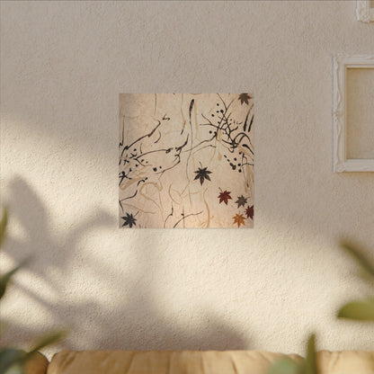Golden Hour Shoji Screen Canvas Art - Japandi Fukinsei