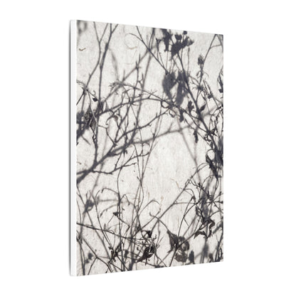 Winter Shadow Play Japanese Pattern Canvas Art | Elegant Decor