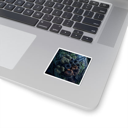 Wild Mushrooms Sticker | Winter Dark Japandi Moody Minimal Art