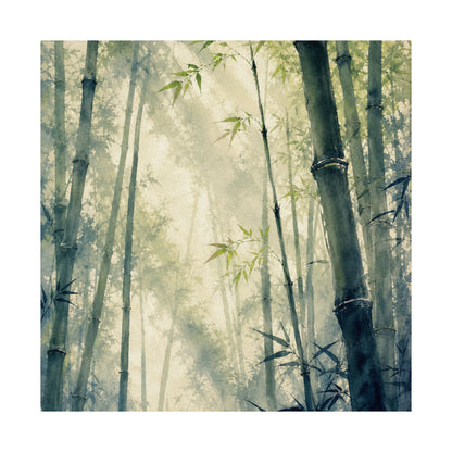 Spring Bamboo Grove Sumi E Wall Art Print | Serene Decor