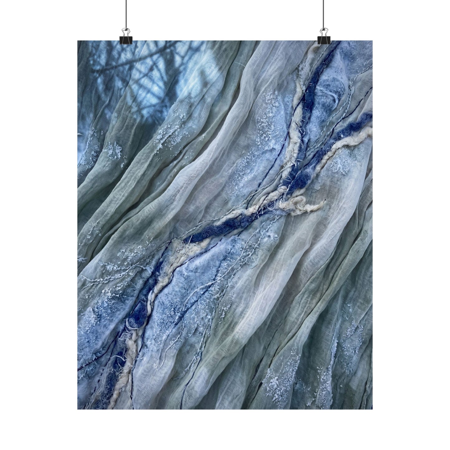 Warm Silk Drape Wall Art Print - Texture Japandi Art Print