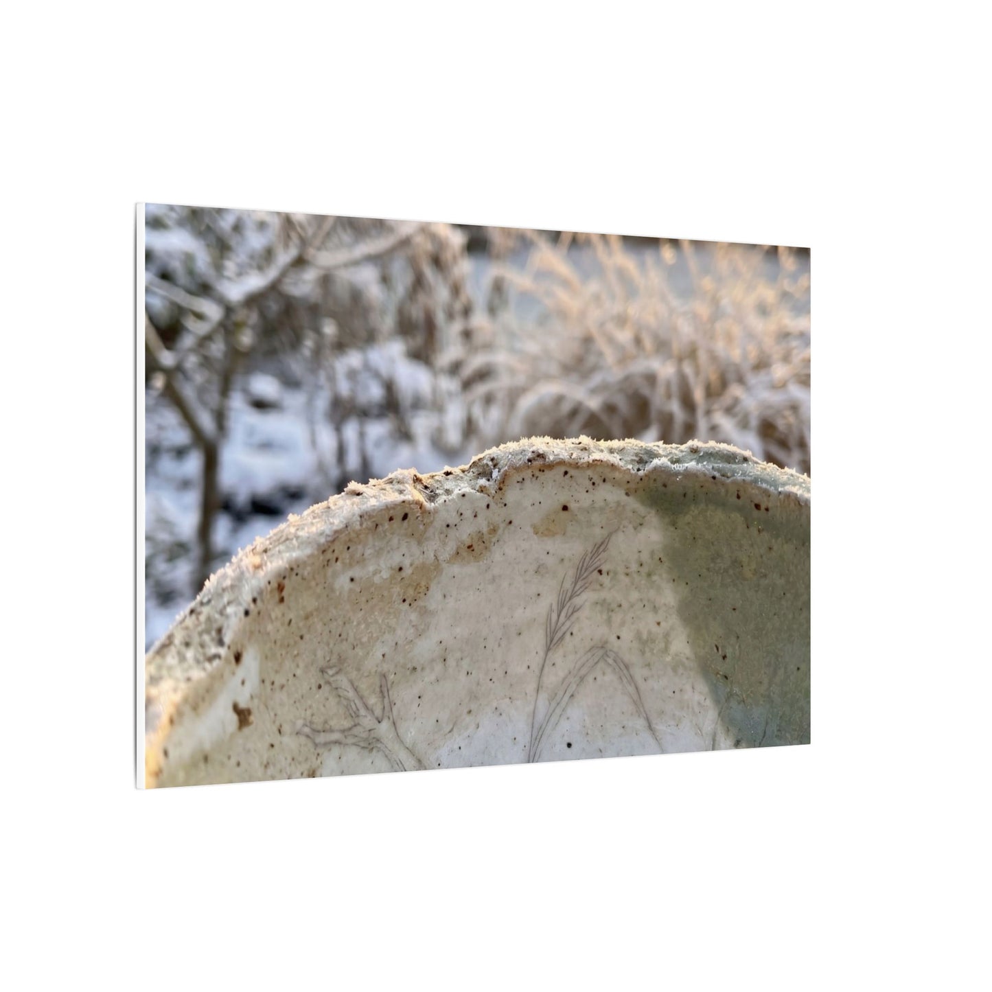 Ceramic Bowl Canvas Art | Winter Japandi Minimal Line Art