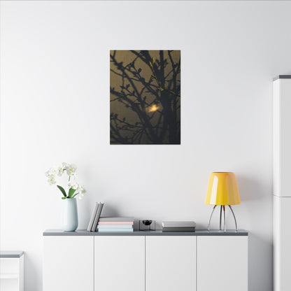 Bold Shadow Play Canvas Art - Moody Minimal Dark Japandi