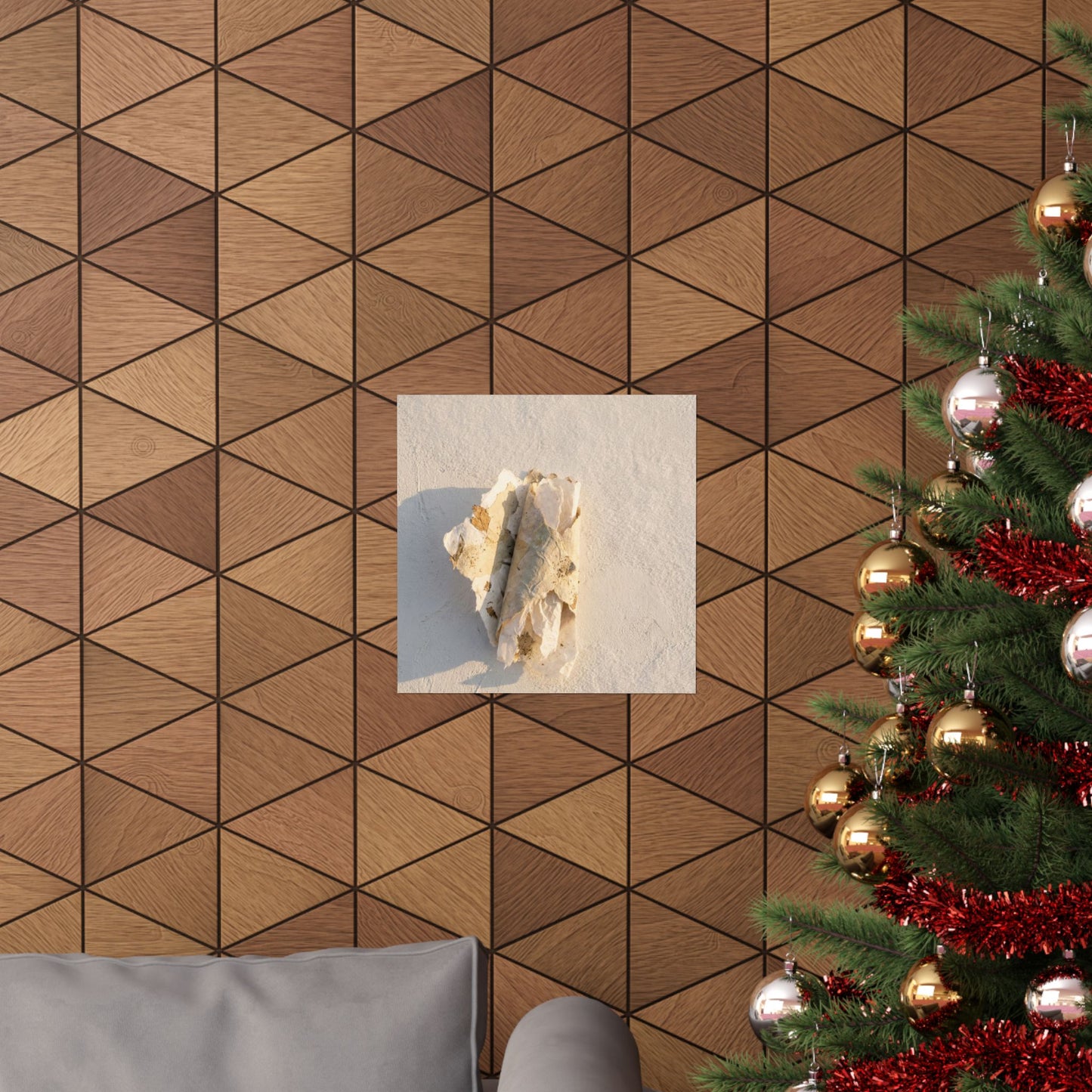 Paper Fold Texture Wall Art Print | Cozy Japandi Art
