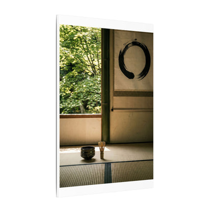 Tea Ceremony Enso Canvas Art | Serene Zen Art