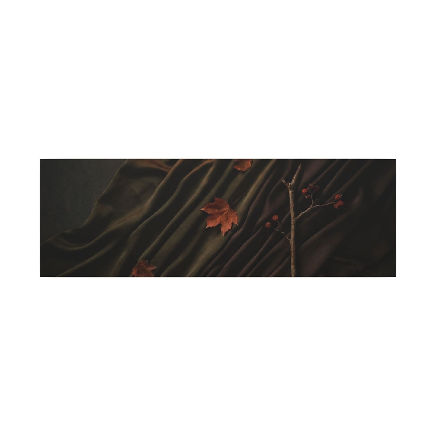 Autumn Silk Drape Moody Minimal Canvas Art | Moody Decor