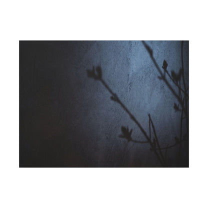 Shadow Play Canvas Art | Spring Dark Japandi Moody Minimal Art