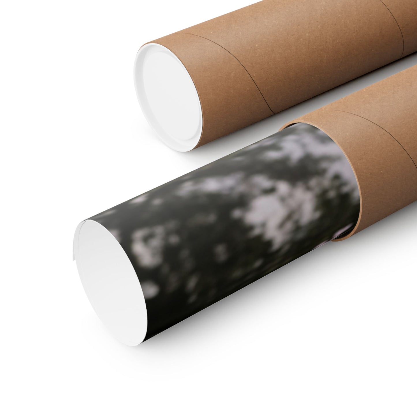 Cherry Blossom Winter Wall Art Print | Dark Japandi Bold Design