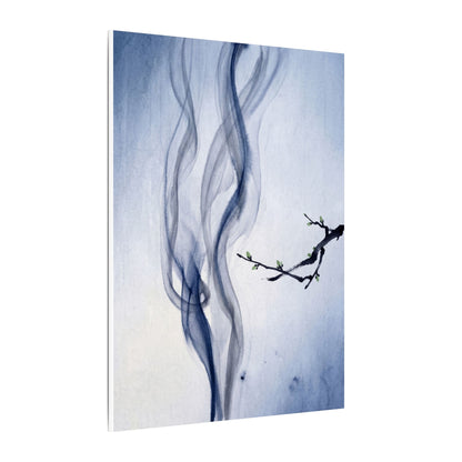 Incense Smoke Spring Canvas Art | Zen Tranquil Design