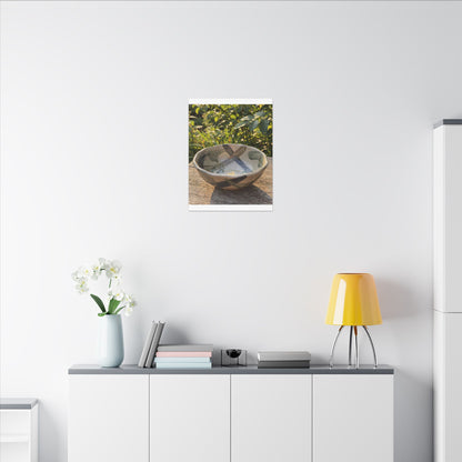 Earthy Ceramic Bowl Canvas Art - Japanese Pattern Japandi