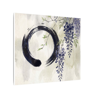 Wisteria Enso Canvas Art | Serene Zen Art