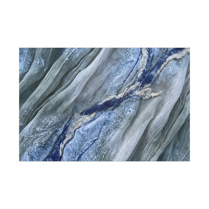 Moonlight Silk Drape Canvas Art - Japandi Mono No Aware Art Print