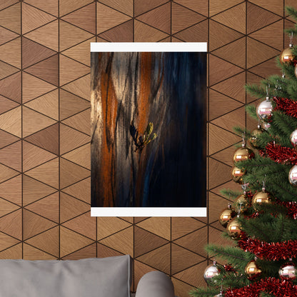 Rust Patina Spring Wall Art Print | Dark Japandi Sophisticated Design