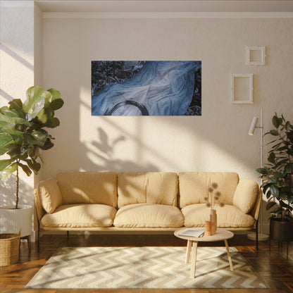 Moonlight Silk Drape Canvas Art - Zen Datsuzoku