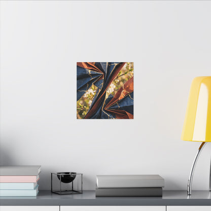 Golden Hour Paper Fold Canvas Art - Kintsugi Ma