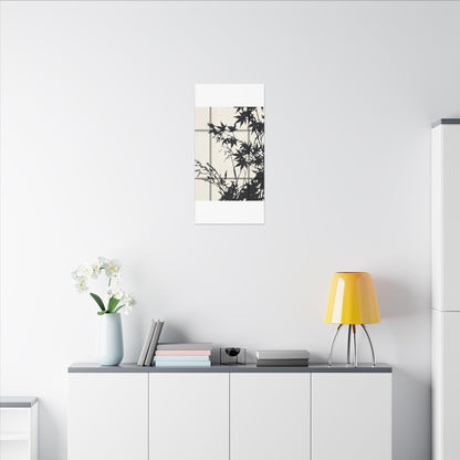 Shoji Screen Canvas Art | Summer Japandi Minimal Line Art
