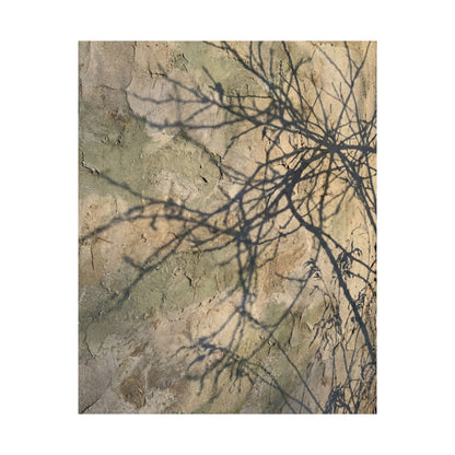 Shadow Play Winter Wall Art Print | Japandi Earthy Design
