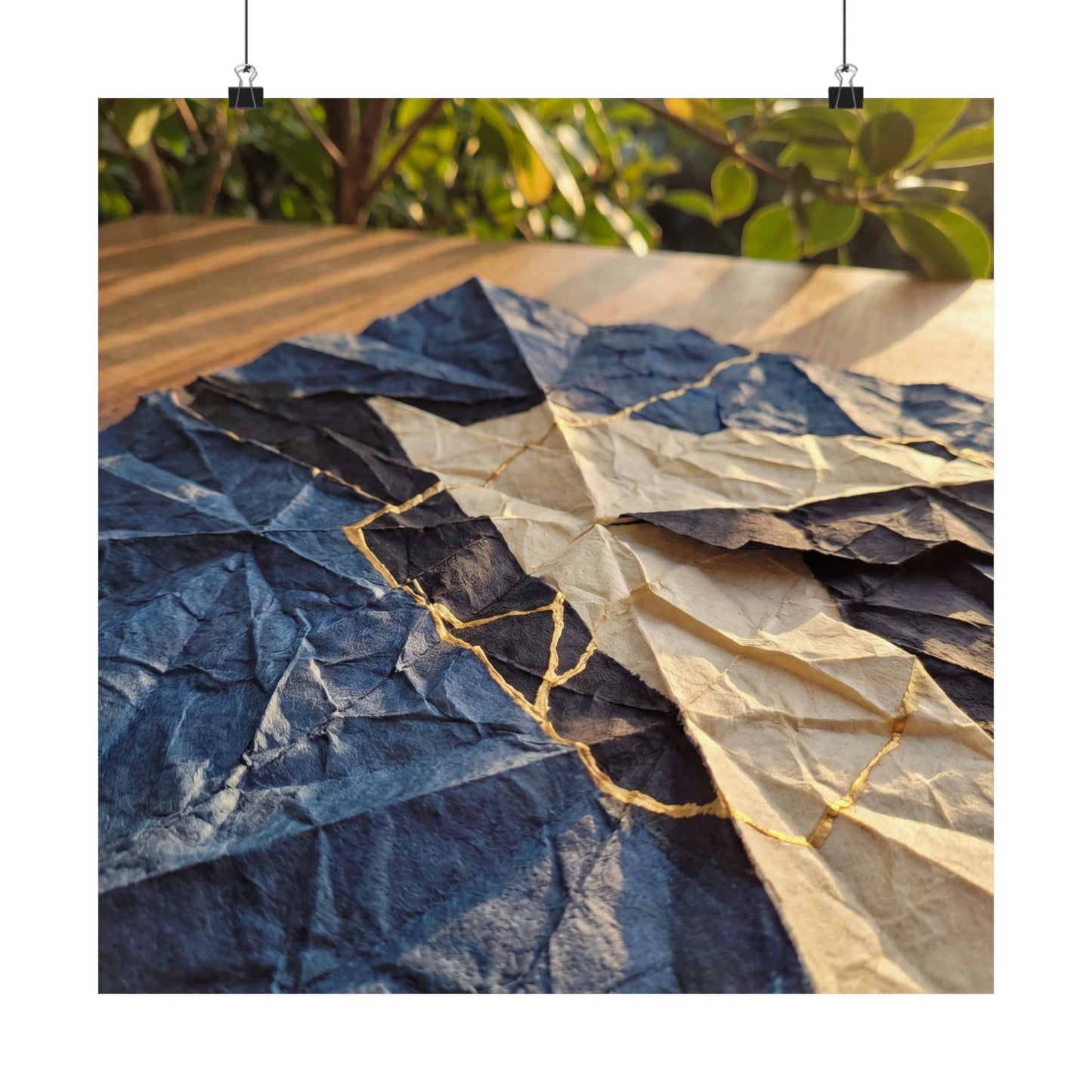 Paper Fold Summer Wall Art Print | Kintsugi Beautiful Design