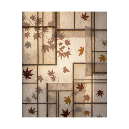 Fukinsei Shoji Screen Wall Art Print - Japandi Japanese Pattern