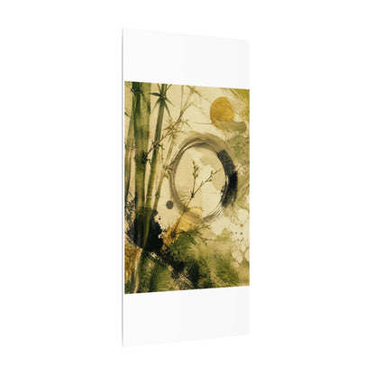 Ink Brushstroke Sumi E Canvas Art | Calm Zen Art