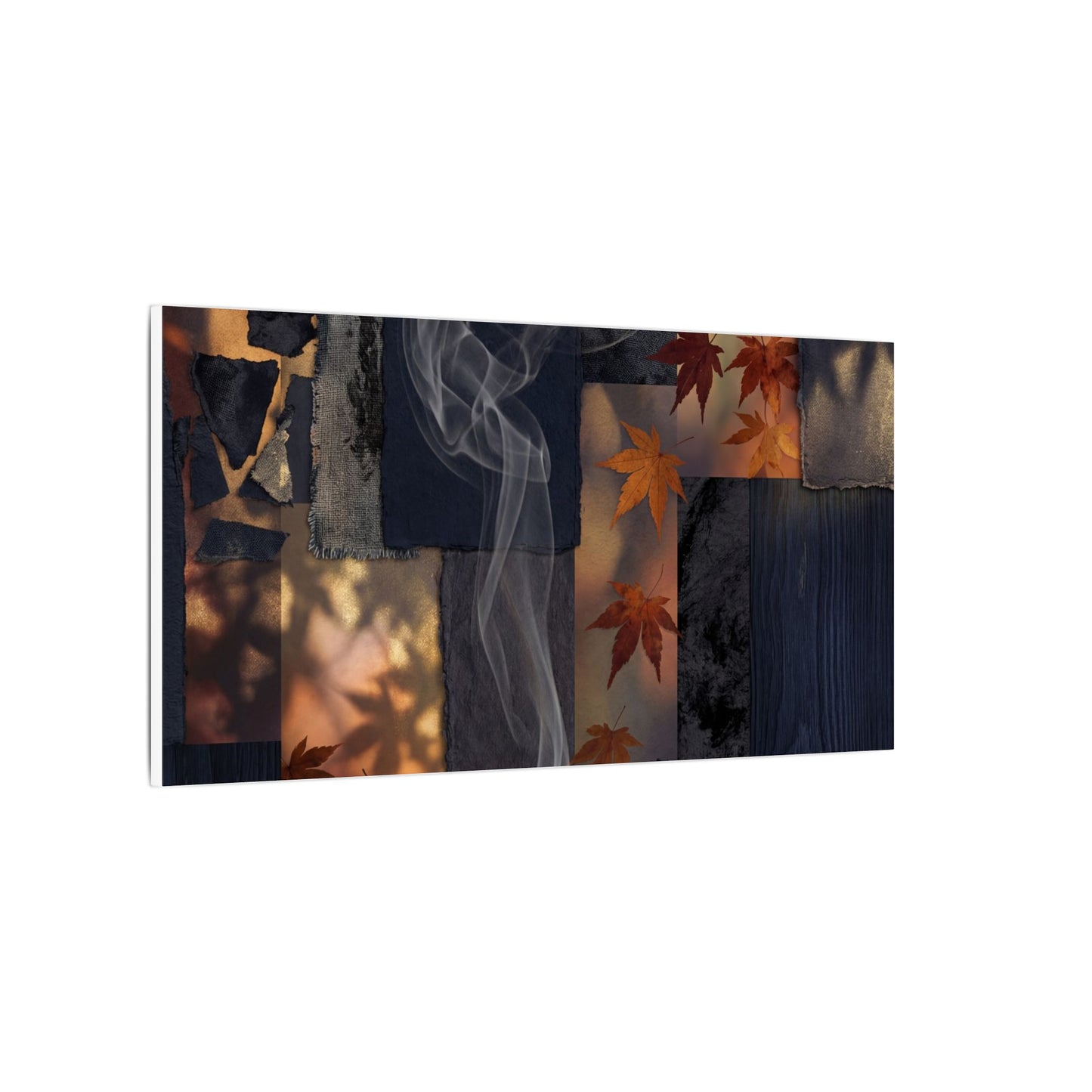 Autumn Incense Smoke Dark Texture Canvas Art | Sophisticated Decor
