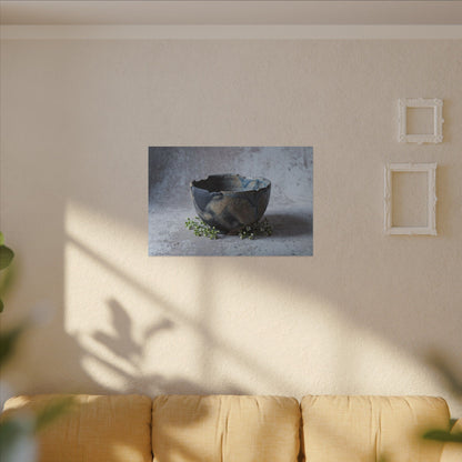 Ceramic Bowl Spring Canvas Art | Japandi Warm Design